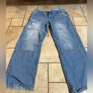 large denim pretty pattern